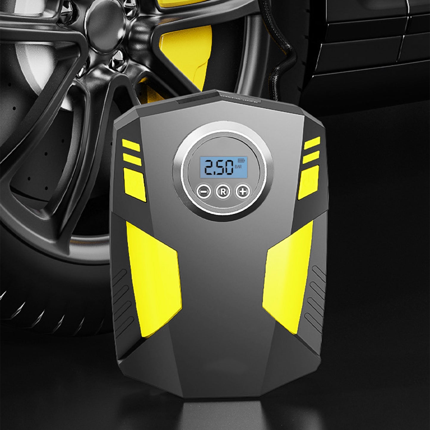 Tire Inflator Pump, Portable Air Compressor for Car, Auto Air Pump with LED Light Gauge 12V DC, 150PSI Tire Pump Electric Air Pump Tire Inflator for Car, Bicycle, Motorcycle,Balls,Balloons