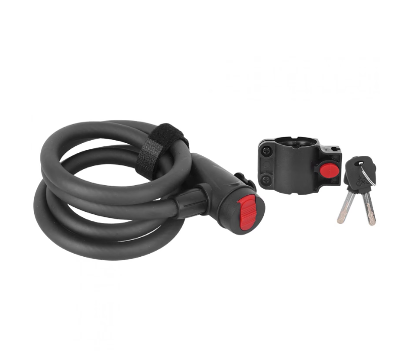 Lock, Heavy Duty Anti-theft With Mounting Rack Key For Outdoor Cycling For Mountain For Road For Riding 1.2M