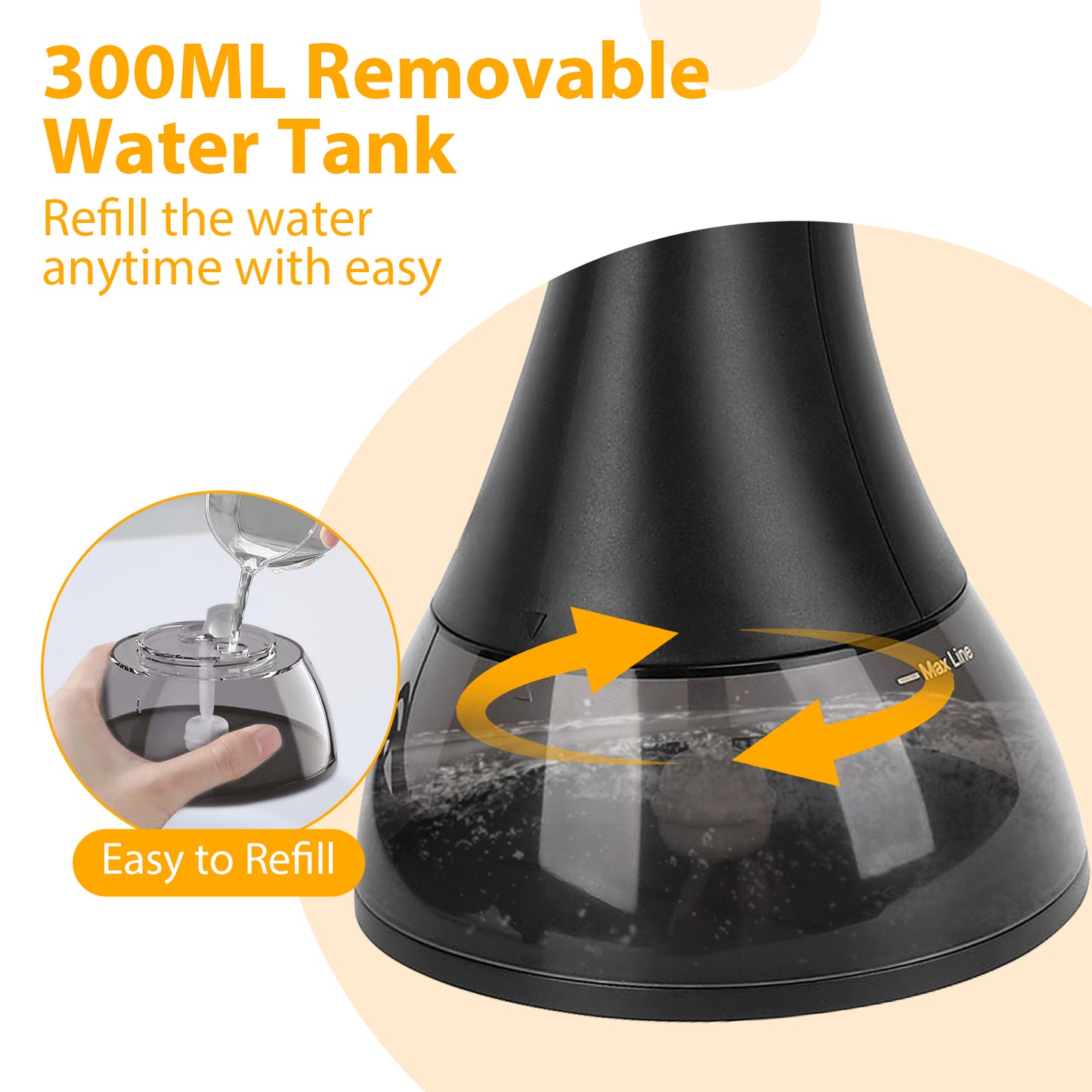 Handheld Garment Steamer for Clothes, 1500W Fabric Steam Iron for Home and Travel, Portable Handheld Design, 300ml Water Tank, 20s Quick Heat, Auto-Off