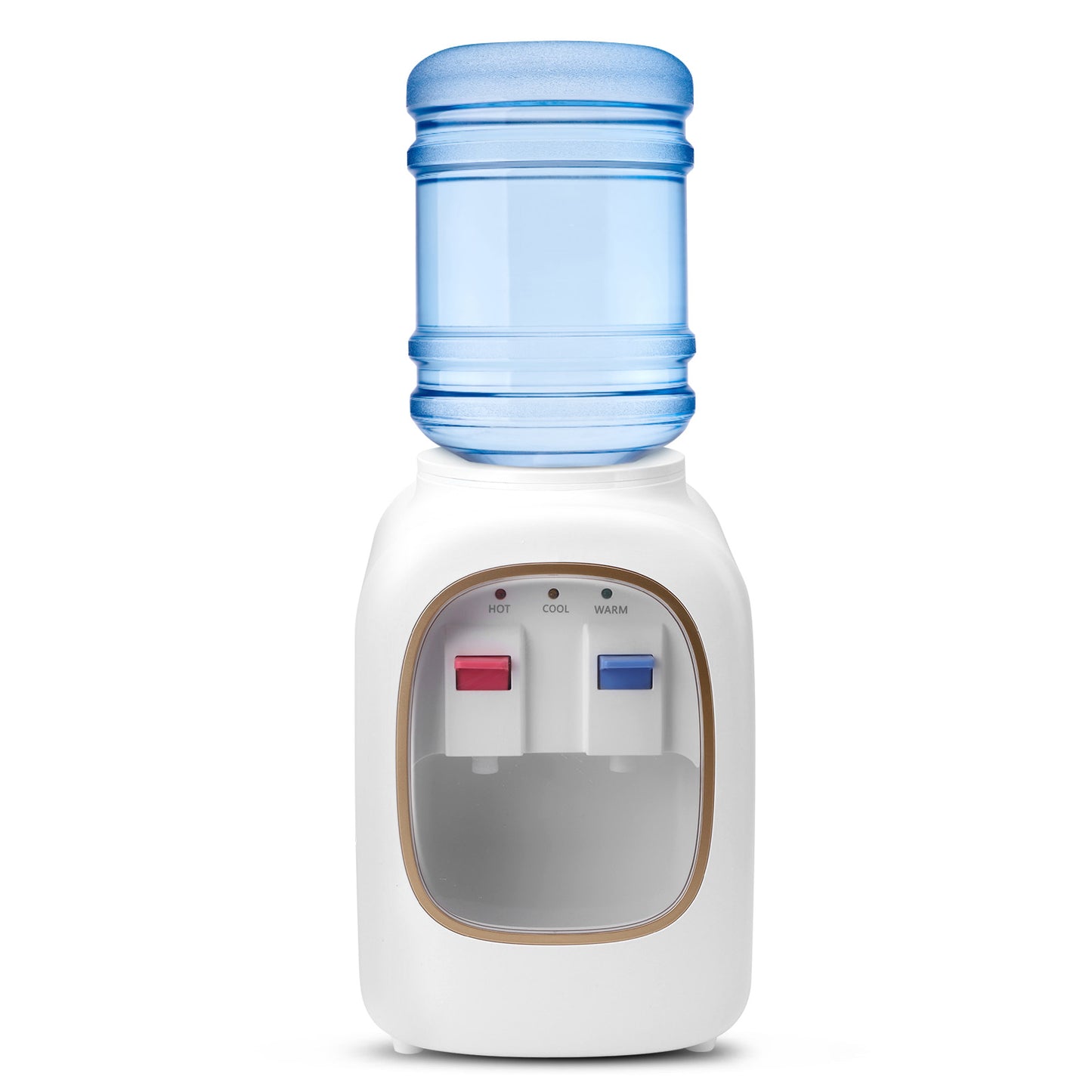 Top Loading Water Cooler Dispenser, Hot & Cold Water, 13.8'' Countertop Water Cooler Dispenser, Holds 3 or 5 Gallon