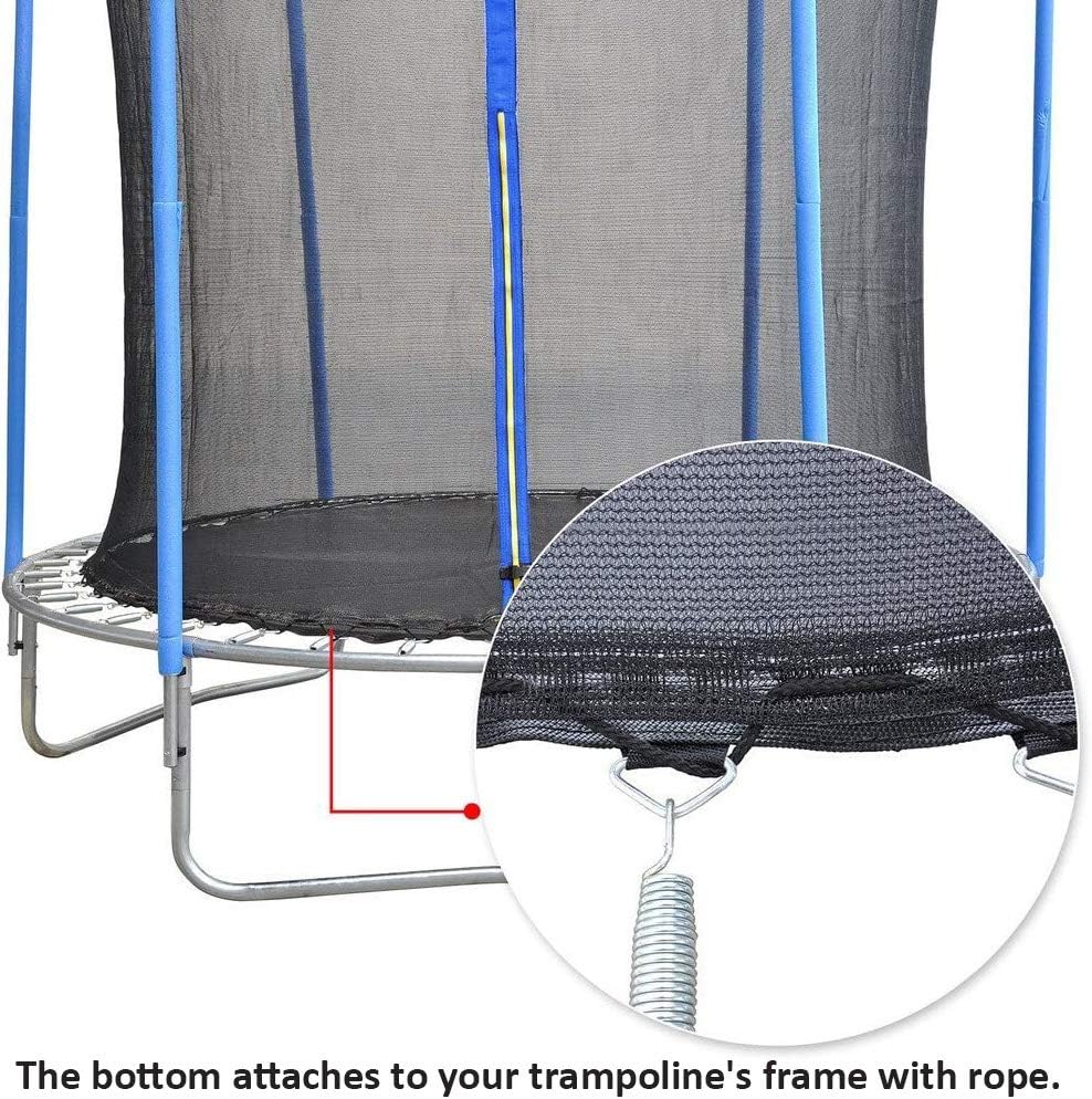 Trampoline Flex Enclosure Net Trampoline Enclosure Net PE Trampoline Flex Net Replacement For 6 Poles Round Frame Trampolines