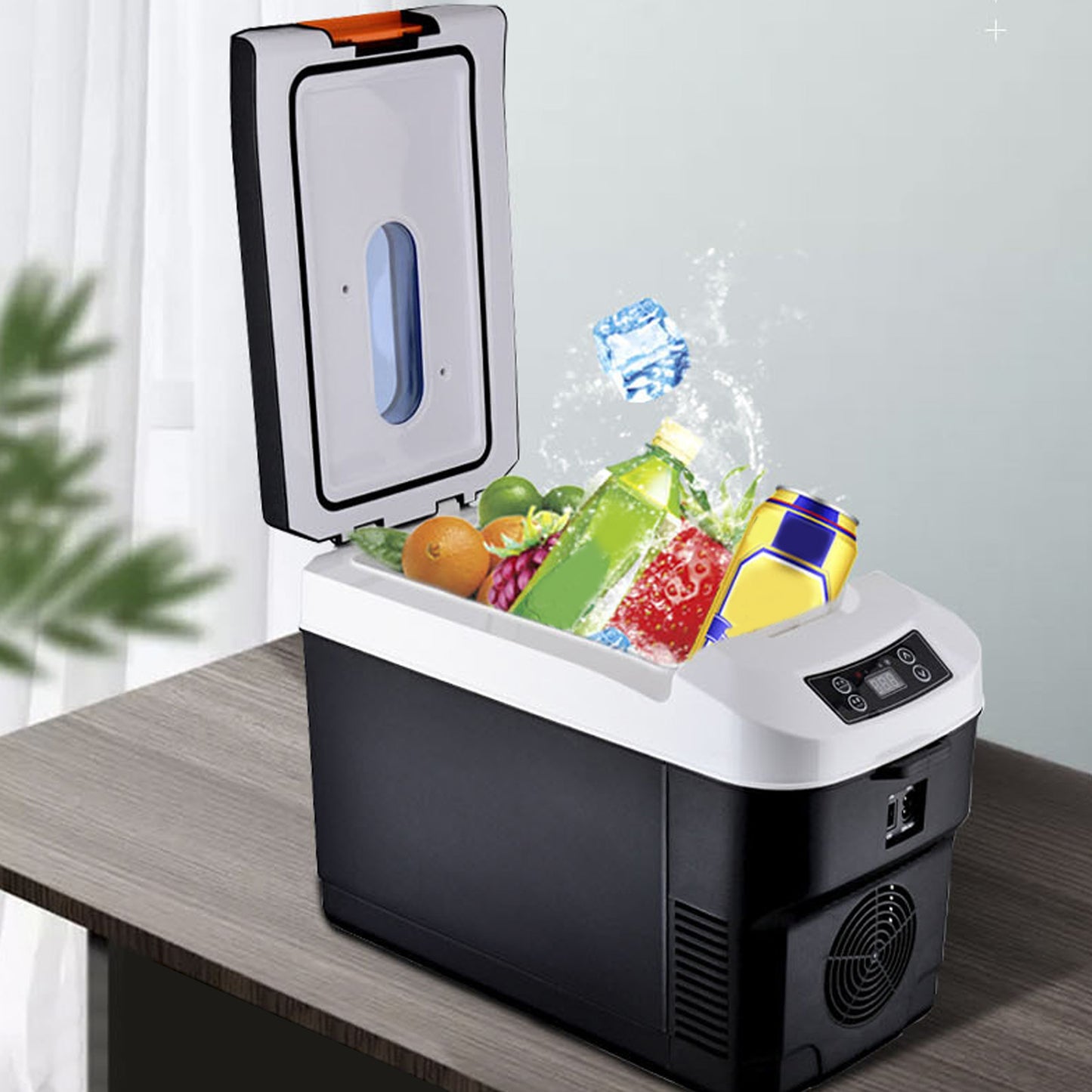 Mini Fridge 12L Cooling Heating Dual Use 12V Car Refrigerator Bedroom Small Freezer