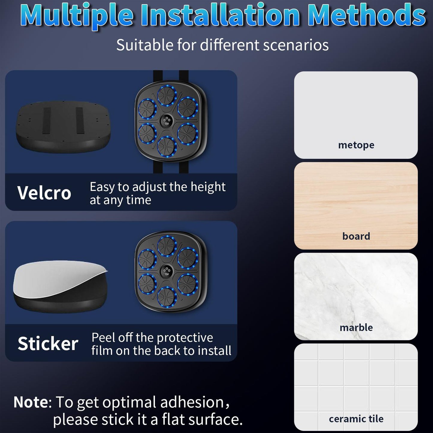 Upgraded Music Boxing Machine, Smart Bluetooth Boxing Music Workout Machine for Adults, Wall Mounted Music Boxing Machine with Smart Display Screen for Home, Indoor and Gym
