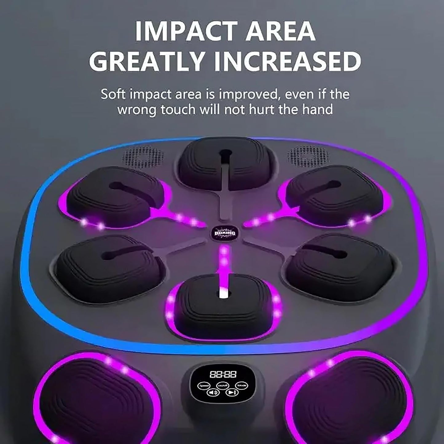 Upgraded Music Boxing Machine, Smart Bluetooth Boxing Music Workout Machine for Adults and Kids, Wall Mounted Music Boxing Machine with Smart Display Screen for Home, Indoor and Gym