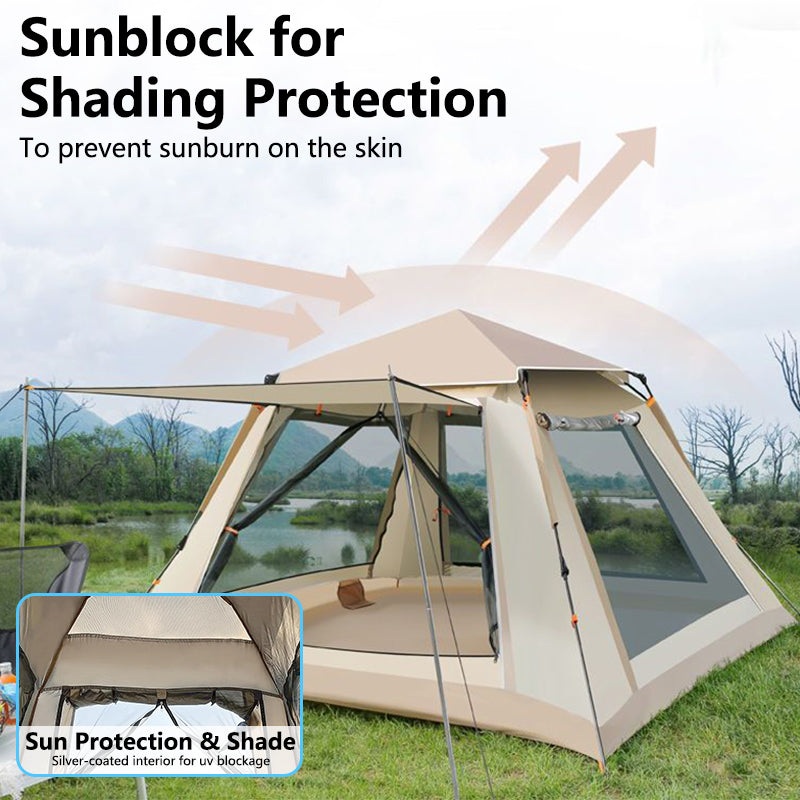 Pop Up Tents for Camping, 2/3/4 Person Camping Tents with Quick Setup Folding Pop Up Tent | Backpacking Tent for Hiking, Travel, or Beach | Inflatable Tents for Camping | Waterproof Tent for Beach