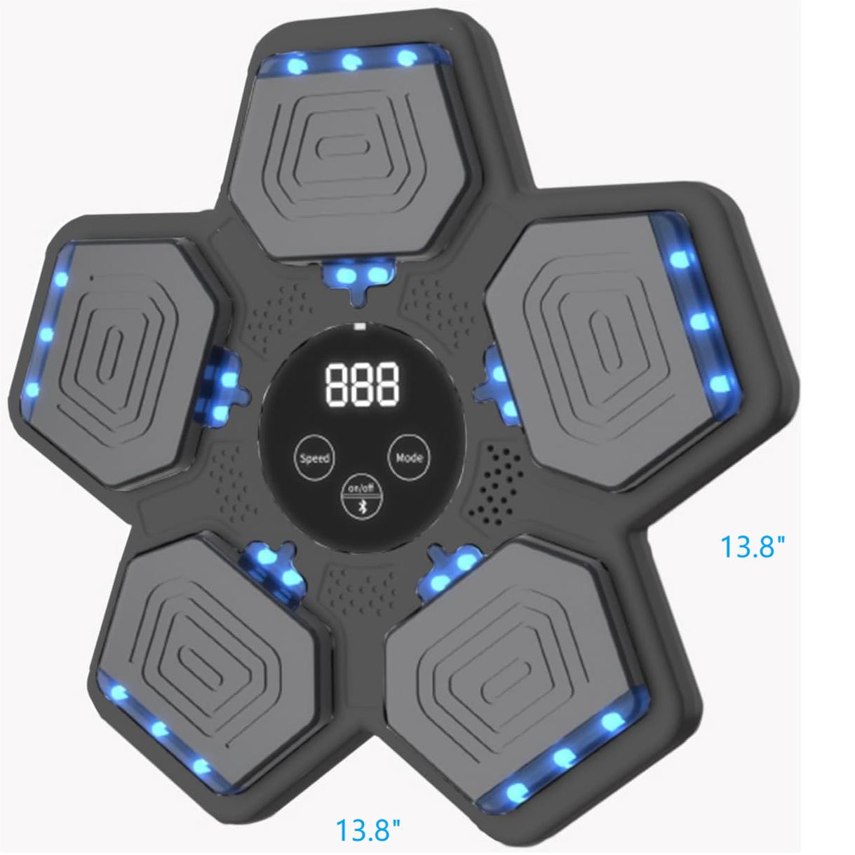 Music Boxing Machine for Kids, Smart Bluetooth Boxing Machine with Boxing Gloves, Wall Mounted Electronic Boxing Training Punching Equipment with Display Screen, Workout Machine for Home Indoor Gym