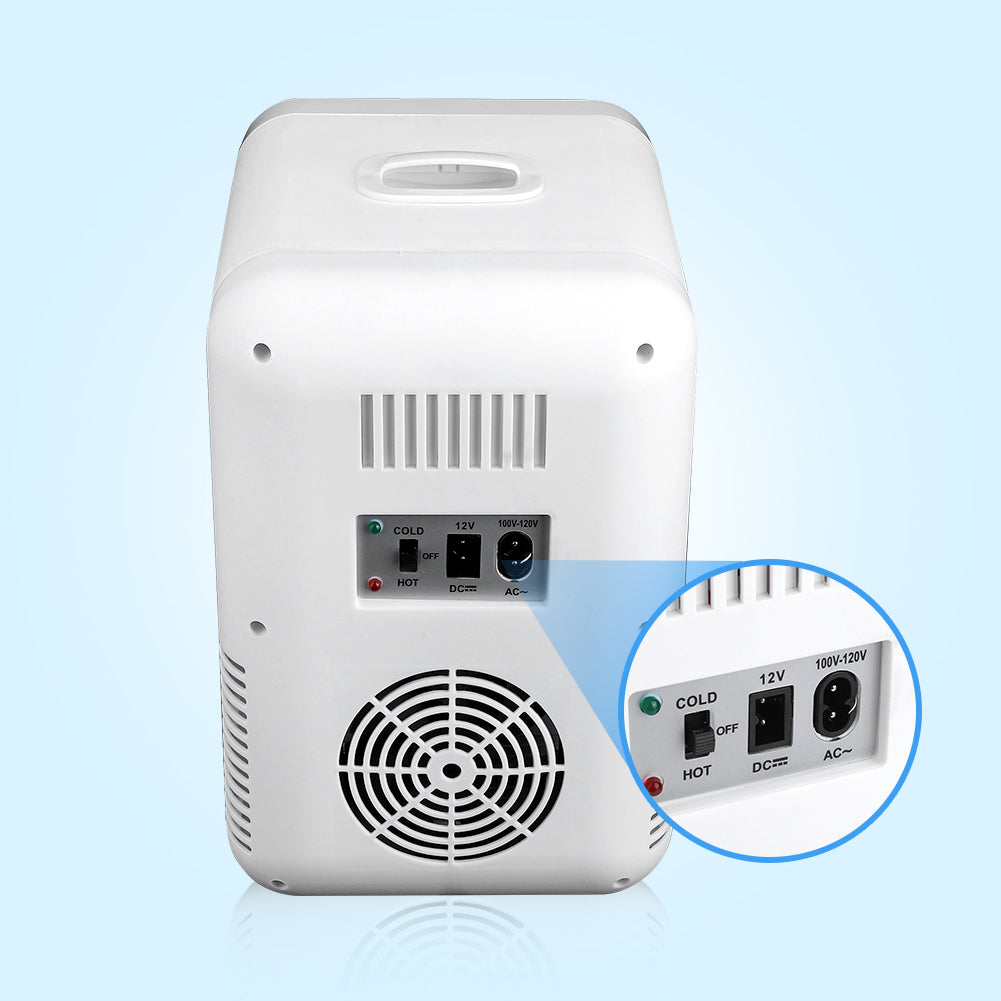 8L Mini Fridge Portable Thermoelectric Cooler & Warmer Compact Refrigerators for Food, Drinks, Skincare, Office Desk, RV, Apartment