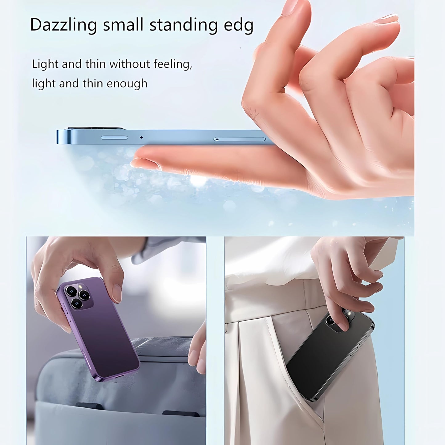 3G Mini Smartphone 2.5 Inch Screen WiFi Hotspot Bluetooth Quad Core 2GB RAM 16GB ROM Android 9.0 Cell Phones Slim Body HD Camera Dual SIM Cute Palm Child Kids Student Mini Phone (White)