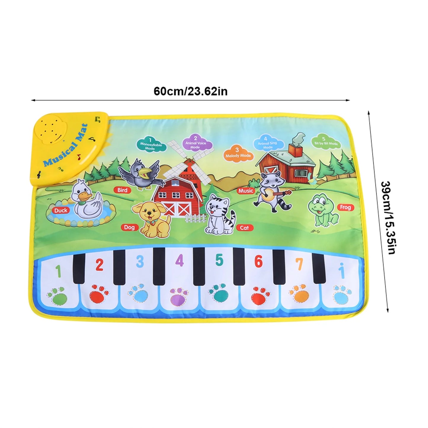 Musical Mat for 1 2 Years Toddlers Piano Play Mat Musical Toys Baby Floor Music Playmat