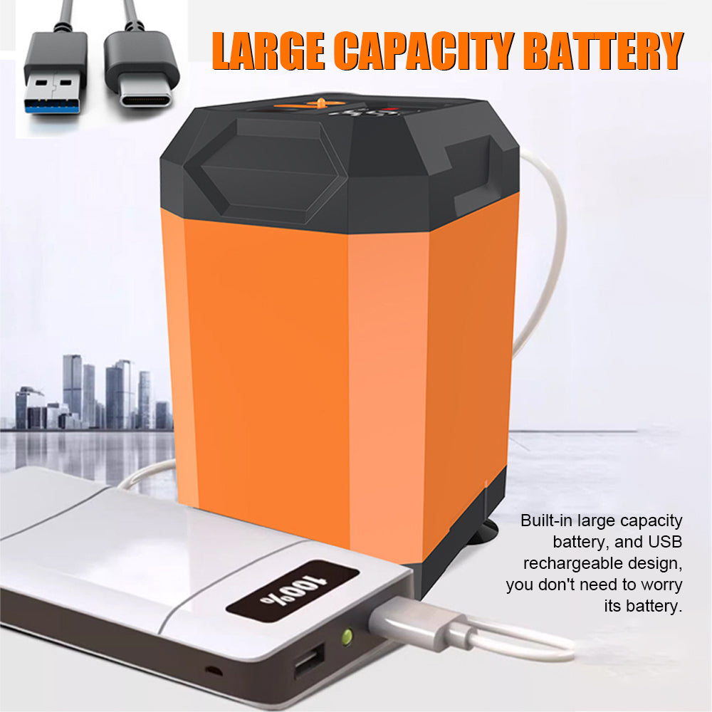 Portable Shower for Camping, Outdoor Electric Shower Rechargeable Pump with Intelligent Digital Display, Camping Shower Head Nozzle for Camping, Hiking, Traveling, Washing