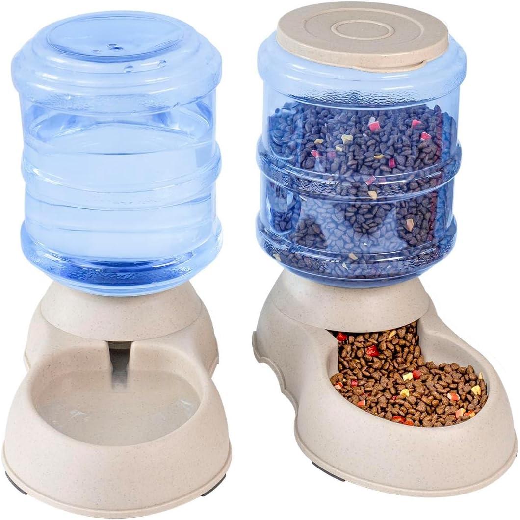 Tbest 3.75L Automatic Pets Feeder Food Water Dispenser Detachable Cats Dogs Puppy Feeding Machine ,Pets Feeder, Pets Food Dispenser