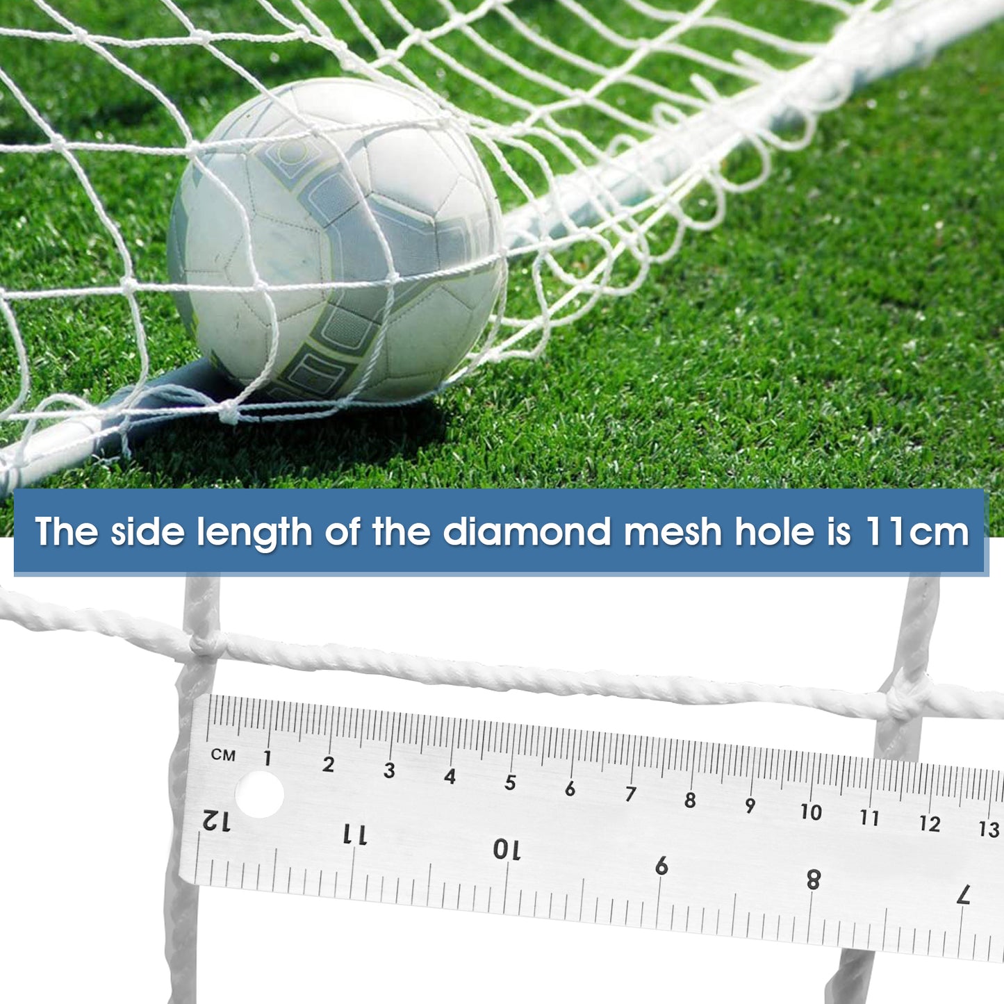 Soccer Post Net,6X4FT Football Soccer Net Sports Replacement Soccer Goal Post Net for Sports Match Training,Soccer Equipment, Goal Net