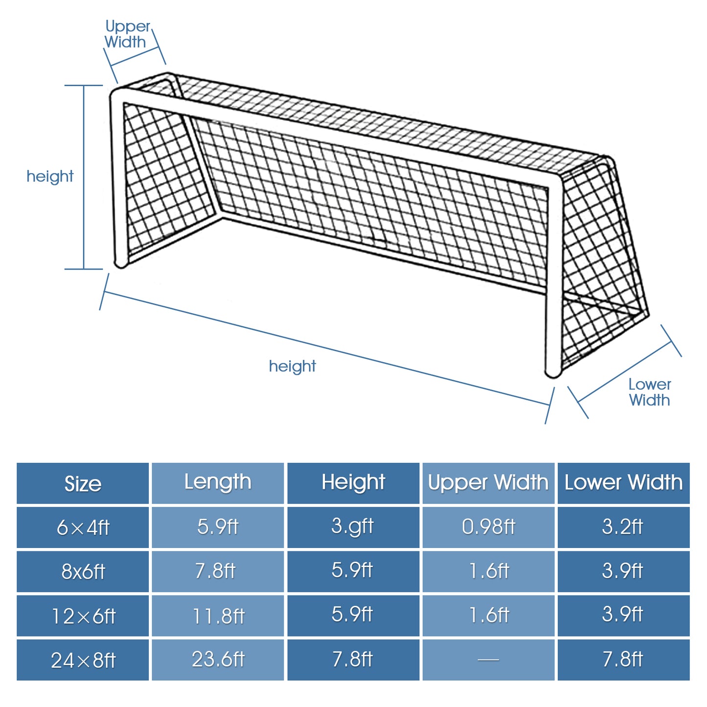 Soccer Post Net,6X4FT Football Soccer Net Sports Replacement Soccer Goal Post Net for Sports Match Training,Soccer Equipment, Goal Net