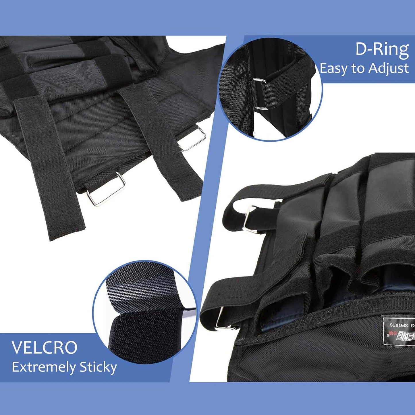 Adjustable Weighted Vest, 0-110 lbs Weighted Vest for Men Workout, Fitness Weighted Vest Running Vest for Men Women, Strength Training Workout Equipment for Training Running Jogging Cardio Walking