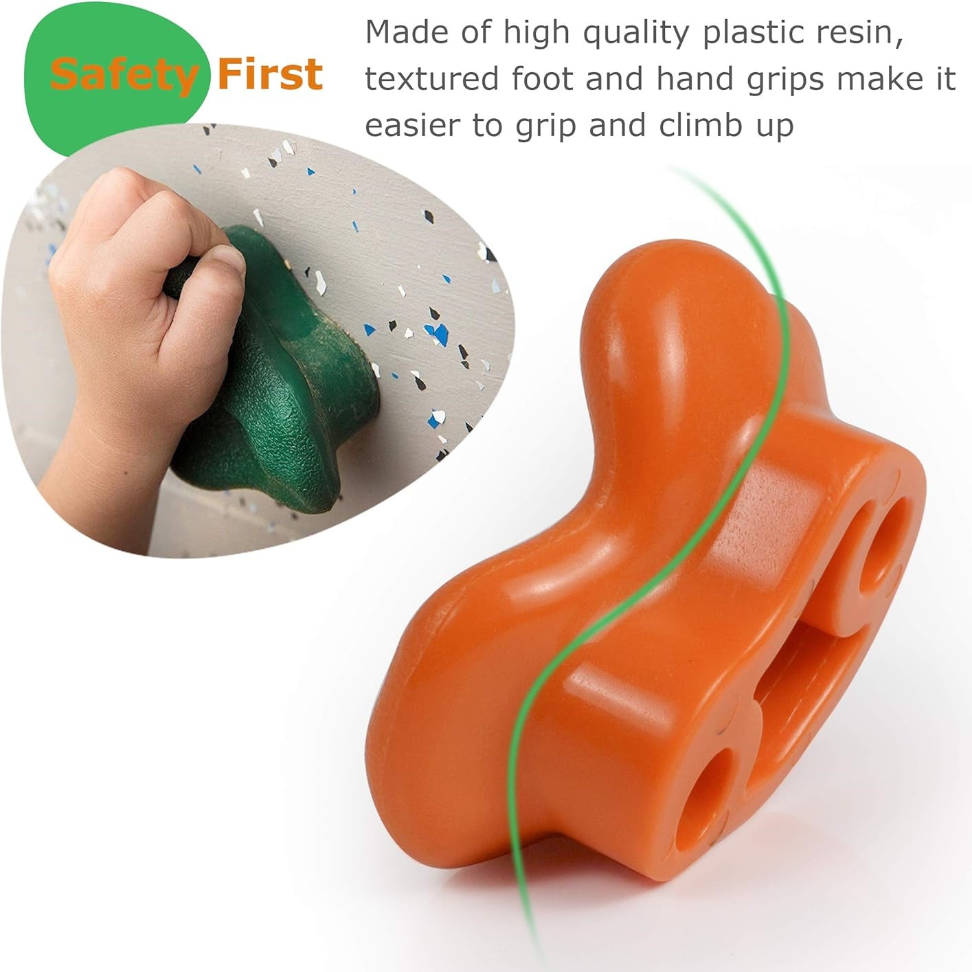 Toddler Swing High Back Bucket Swing Seat with Coated Chain, Heavy Duty Kids Swing Seat Fully Assembled, Kids Playground Activities Baby Swing for Outdoor Outside, Green