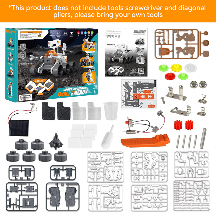 FAGINEY 4-in-1 Building Science STEM Kits, Solar Robot Toys for Kids Ages 8-14+, STEM Projects DIY Space Toys Birthday Christmas Gifts for Boys Girls Ages 8-16 Teens