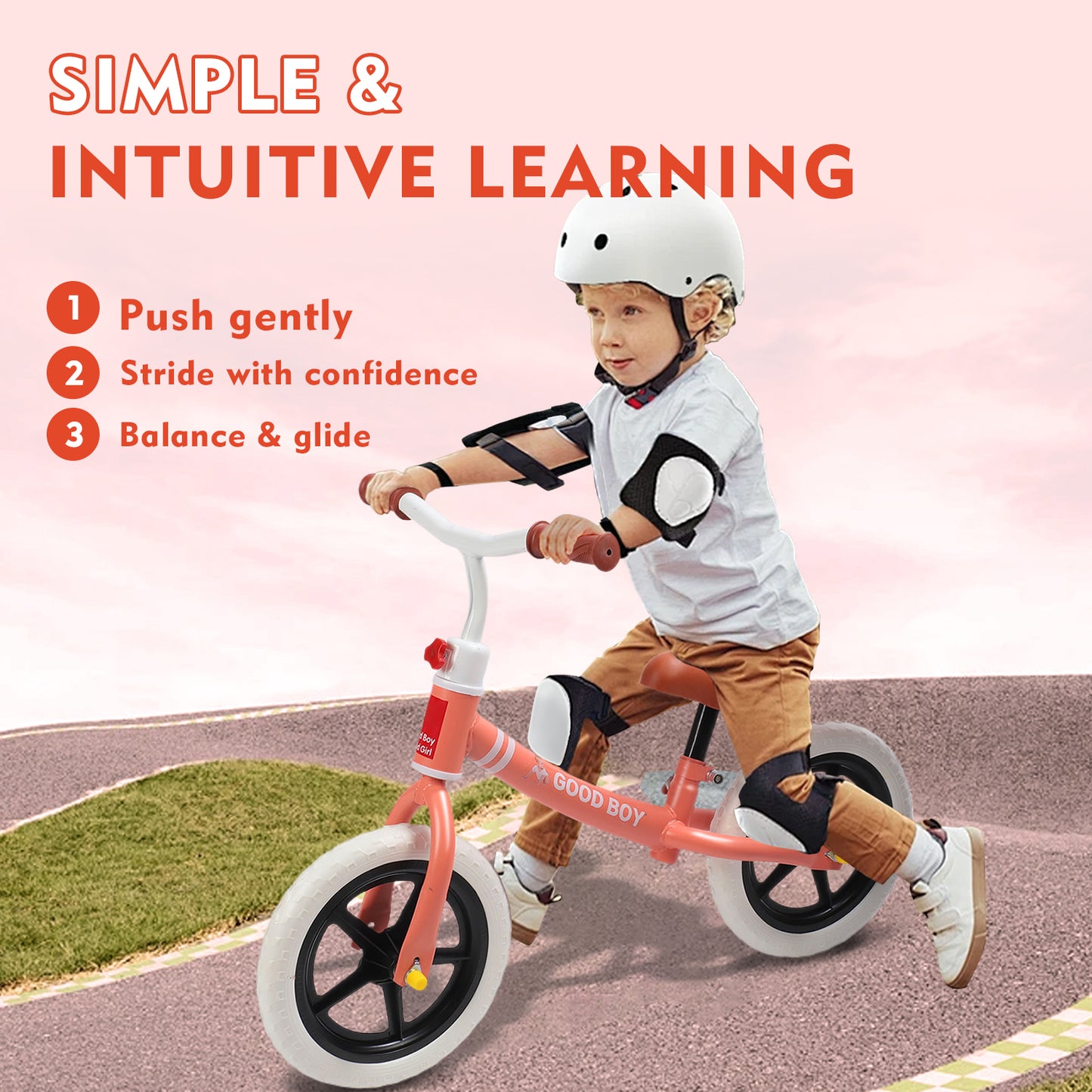 Eotvia Balance Bike for Kids, Lightweight Toddler Bike with Adjustable Seat/Handlebar, 11" Toddlers Balance Bike for 1 to 4 Years Old Boys Girls, No Pedal Toddler Bicycle Ride on Toys for Toddlers