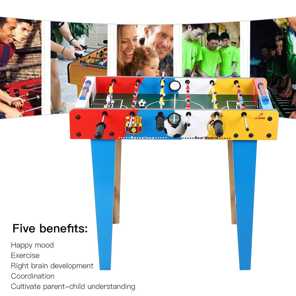 Eotvia Foosball Table for Kids, Home Arcade Table Soccer Game Table, Air Hockey Table Pool Table Game Table for Home Game Room, Foosball Game Table Foosball Soccer Table, 27.6" x 14.2" x 24"