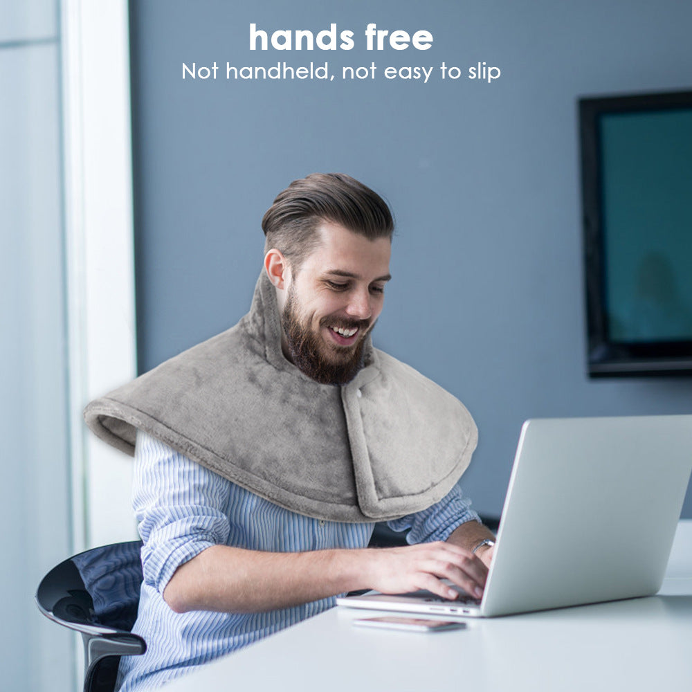 Heating Pad for Shoulders Neck Back, with 9 Heat Settings, 4 Timer Settings, Auto Shut Off, Machine Washable, Gray Fast Heating Pad for Neck and Shoulders Pain Relief, Birthday Christmas Gift