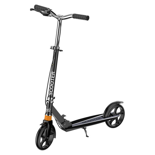 Scooter for Kids 8-12, Teens and Adults- Adjustable Height Folding Kick Scooter with Large Sturdy Wheels for a Smooth Ride, Lightweight, Anti-Shock Suspension, Big Wheels, 3 Adjustable Levels