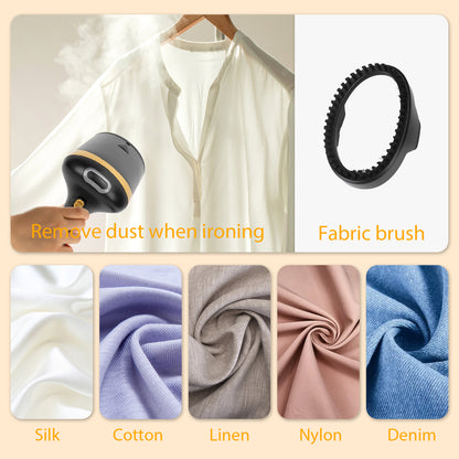 Handheld Garment Steamer for Clothes, 1500W Fabric Steam Iron for Home and Travel, Portable Handheld Design, 300ml Water Tank, 20s Quick Heat, Auto-Off