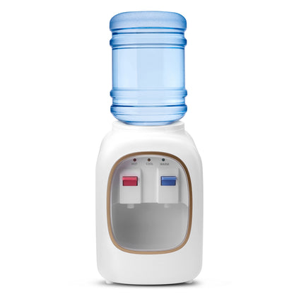 Top Loading Water Cooler Dispenser, Hot & Cold Water, 13.8'' Countertop Water Cooler Dispenser, Holds 3 or 5 Gallon