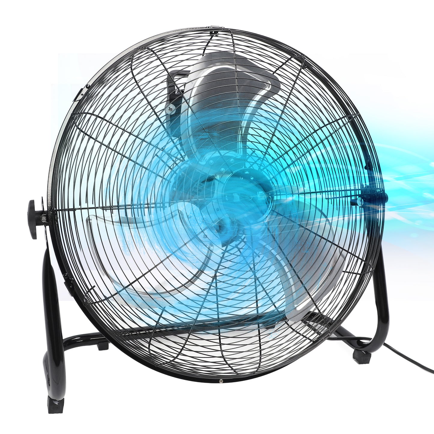 20 Inch High-Velocity Industrial Fan with 4 Speeds 8000CFM Air Circulation Heavy Duty Drum Fan For Warehouse, Workshop, Factory, Commercial,Balck
