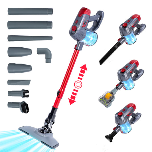 Cordless Vacuum Cleaner, Stretchable 9 In 1 Stick Vacuum with Mite Removal Brush, 15KPA Powerful Suction Vacuum with 2200mAh Detachable Battery & Wall Hanging Holder