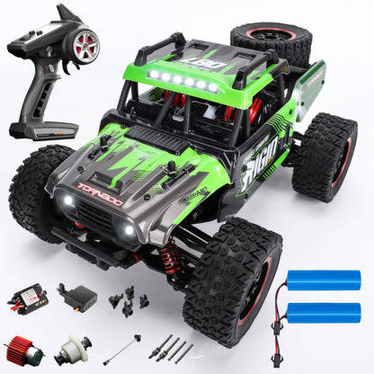 RC Cars 1:14 4WD High Speed Remote Control Truck 60+km/h Fast All Terrain Off Road RC Truck Toy Gifts for Kids Adults, 2 Batteries