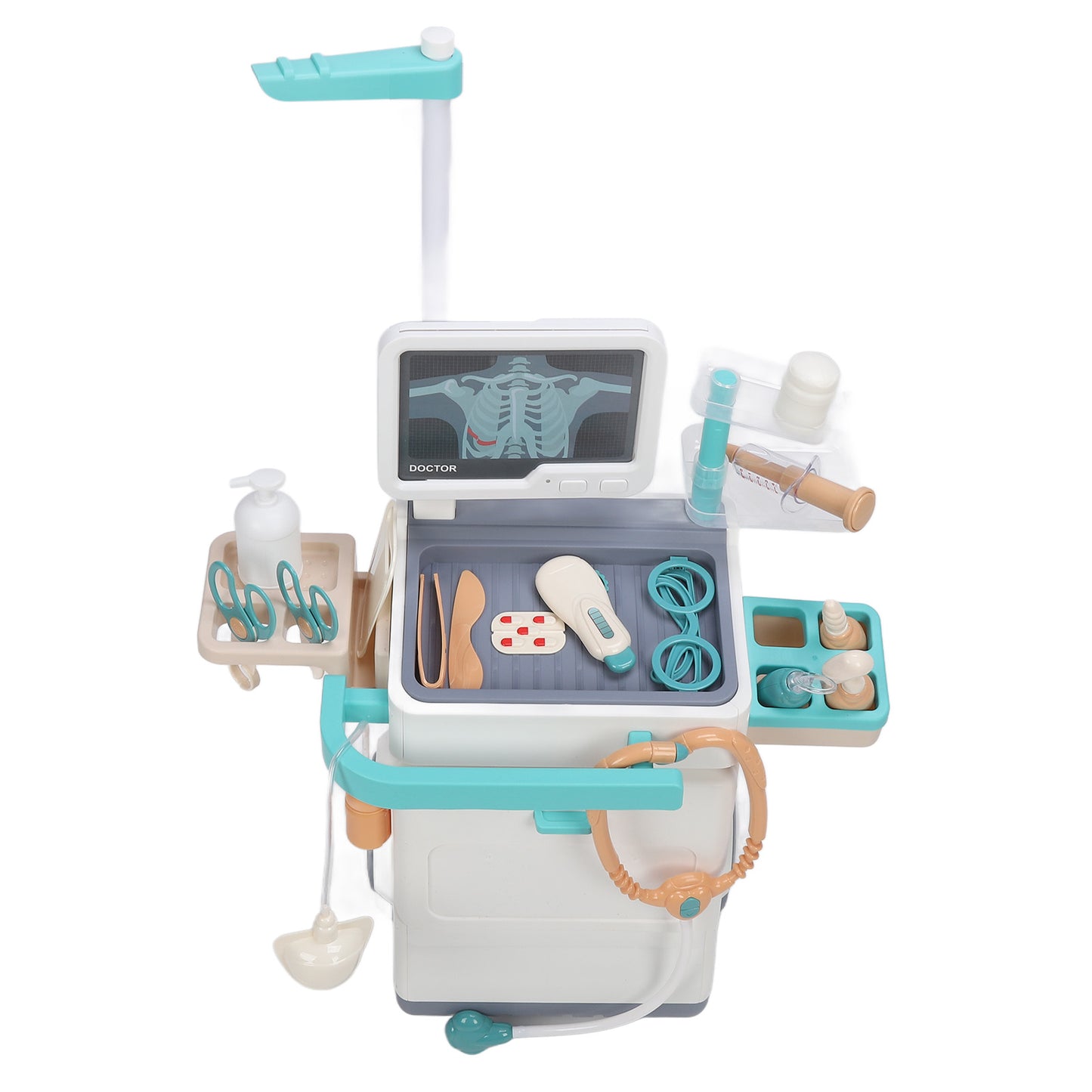 Doctor Kit for Kids Pretend Play Medical Station Toy Set with 47pcs Accessories Hospital Doctor Role Play Toy for Toddlers 3 4 5 6 7 8 Years Old Children