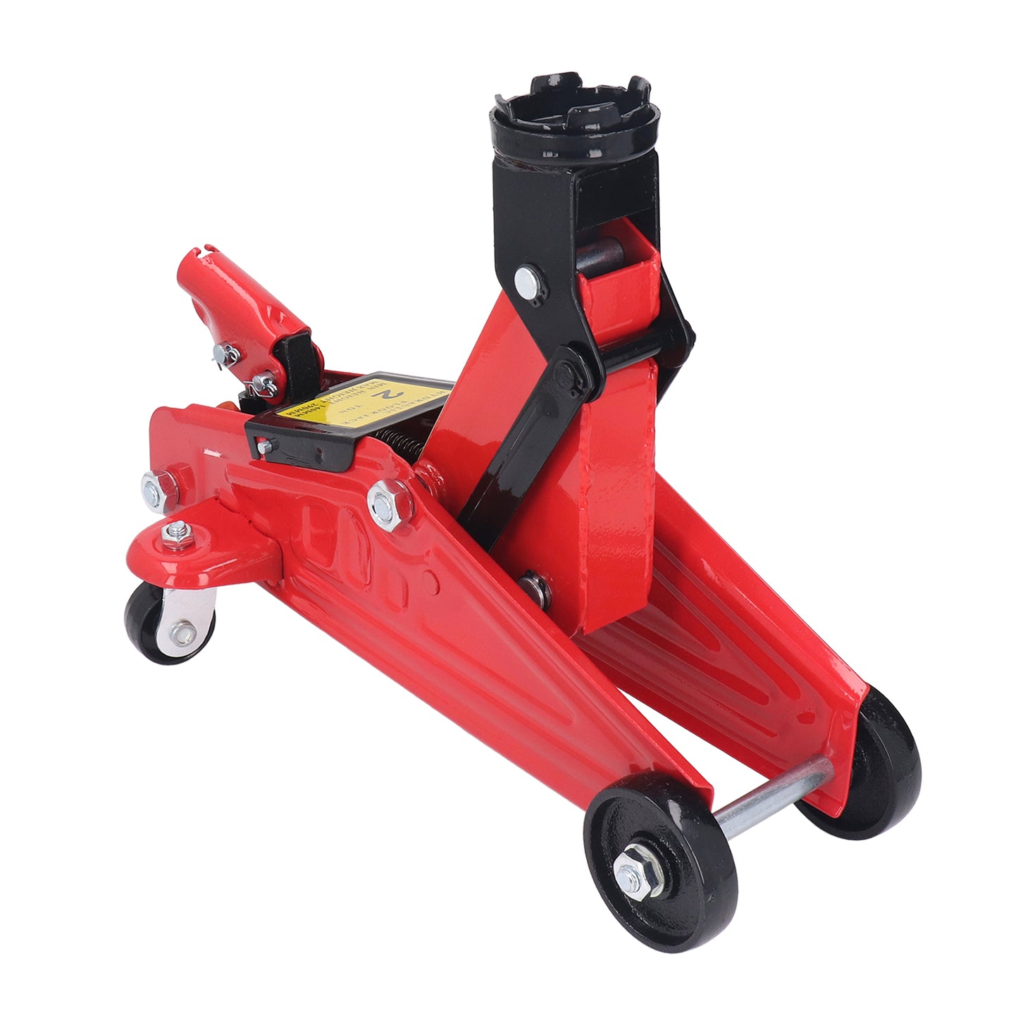 Hydraulic 2 Ton Floor Jack For Car with 360 Rotation Handle, 2 Ton Trolley Jack Red