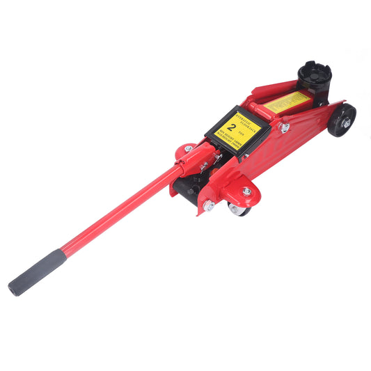 Hydraulic 2 Ton Floor Jack For Car with 360 Rotation Handle, 2 Ton Trolley Jack Red