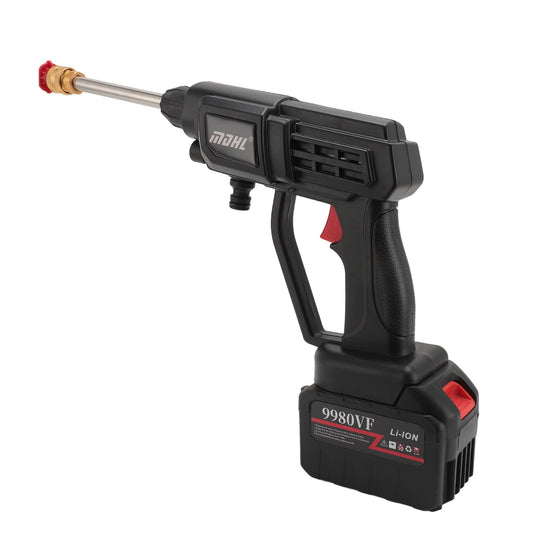Cordless Pressure Washer, High Pressure Cordless Power Washer With 6 In 1 Adjustable Nozzle, Portable Water Gun With 16.4FT Water Pipe For Floor Cleaning, Washing Cars, Watering