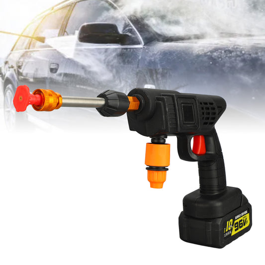 Cordless Pressure Washer, Cordless Power Washer With 6-in-1 Nozzles Portable Water Gun With 16.4FT Water Pipe For Patio Cleaning Car Washing Floor Cleaning