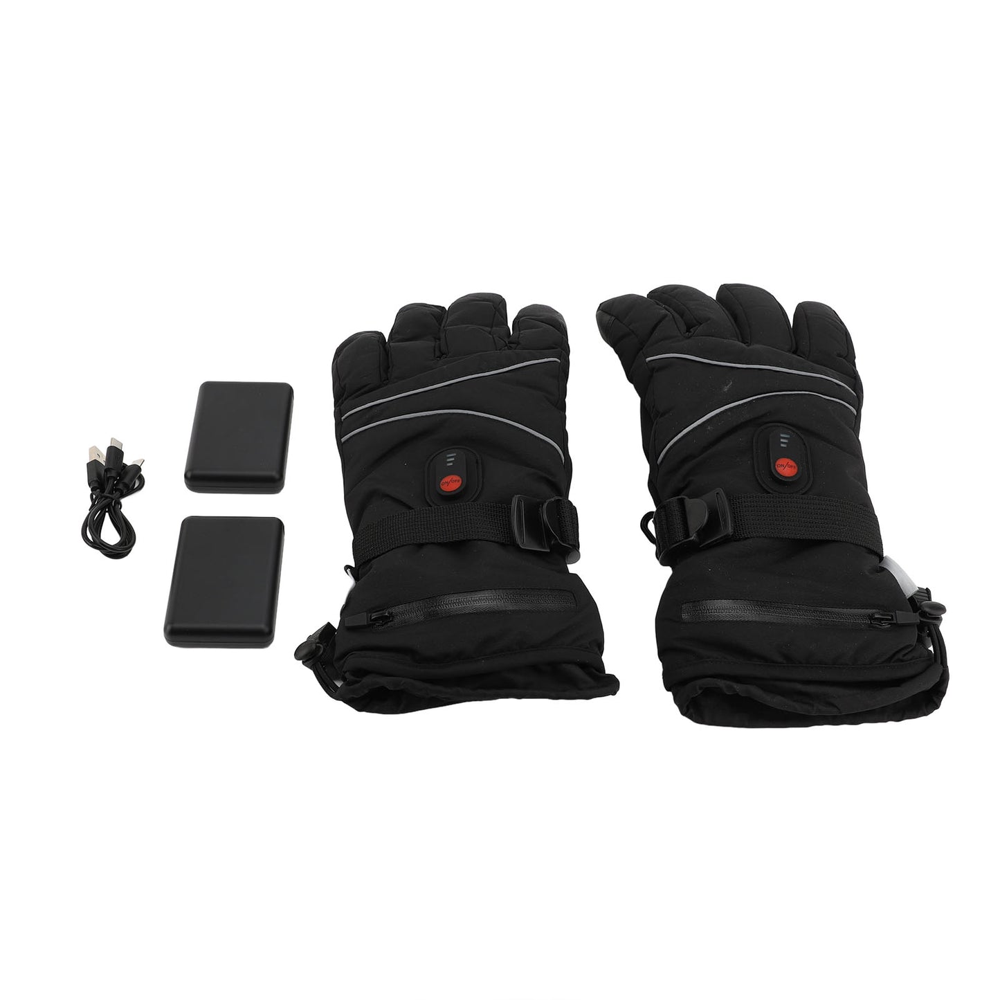 Heated Skiing Gloves Touchscreen Heated Gloves Unisex Rechargeable Battery Powered Electric Heating Glove For Winter Outdoor Snowboarding Hiking