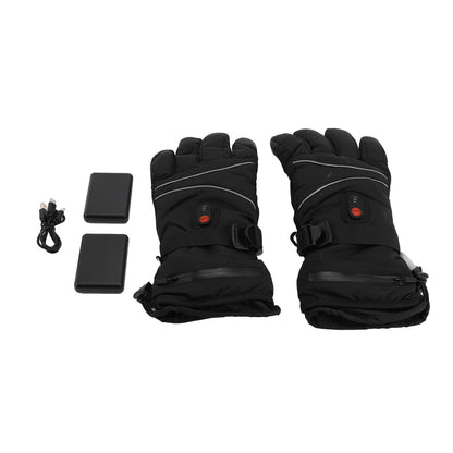 Heated Skiing Gloves Touchscreen Heated Gloves Unisex Rechargeable Battery Powered Electric Heating Glove For Winter Outdoor Snowboarding Hiking