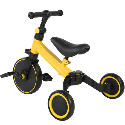 Children Tricycle, Easy To Assemble Thicken Steel Pipe Portable Toddler Bicycle 25kg Load-bearing For Baby Learning To Walk