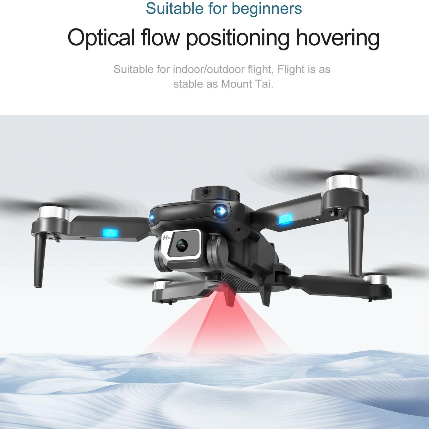 Drone with 1080P HD Dual Camera for Adults, Black RC Quadcopter with 3 Modular Batteries for 36 Mins Long Flight, Brushless Motor, Altitude Hold, Optical  Position, Auto Return Home,Carrying Case