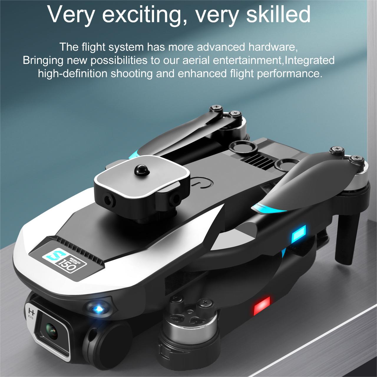 Drone with 1080P HD Dual Camera for Adults, Black RC Quadcopter with 3 Modular Batteries for 36 Mins Long Flight, Brushless Motor, Altitude Hold, Optical  Position, Auto Return Home,Carrying Case
