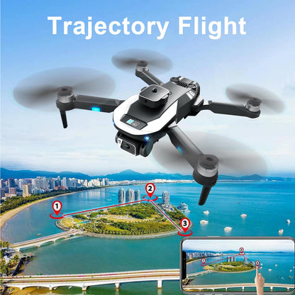Drone with 1080P HD Dual Camera for Adults, Black RC Quadcopter with 3 Modular Batteries for 36 Mins Long Flight, Brushless Motor, Altitude Hold, Optical  Position, Auto Return Home,Carrying Case
