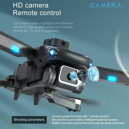 Drone with 1080P HD Dual Camera for Adults, Black RC Quadcopter with 3 Modular Batteries for 36 Mins Long Flight, Brushless Motor, Altitude Hold, Optical  Position, Auto Return Home,Carrying Case