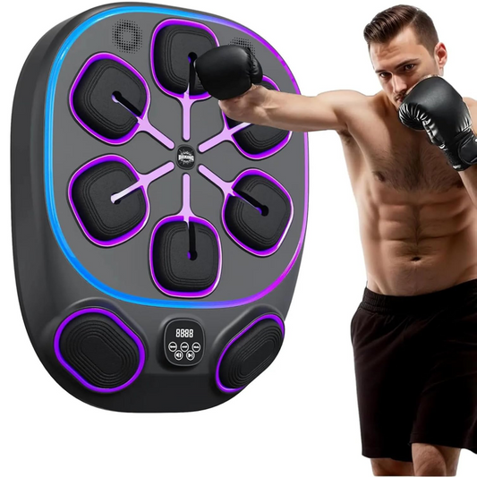 Upgraded Music Boxing Machine, Smart Bluetooth Boxing Music Workout Machine for Adults and Kids, Wall Mounted Music Boxing Machine with Smart Display Screen for Home, Indoor and Gym