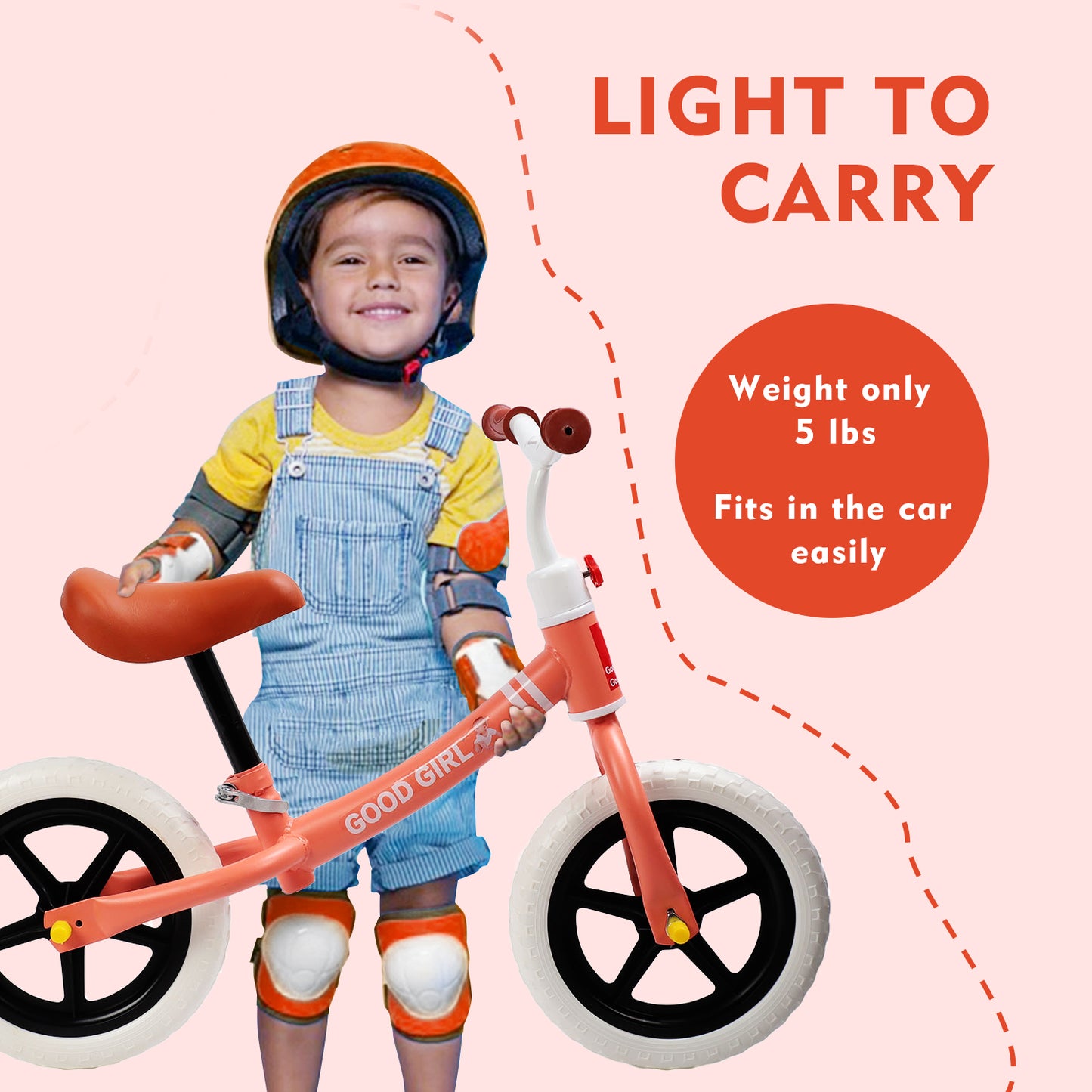 Eotvia Balance Bike for Kids, Lightweight Toddler Bike with Adjustable Seat/Handlebar, 11" Toddlers Balance Bike for 1 to 4 Years Old Boys Girls, No Pedal Toddler Bicycle Ride on Toys for Toddlers