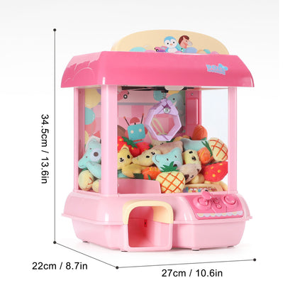 Automatic Claw Machine, Vending Prize Machine Dispenser with LED Light & Adjustable Sound,Christmas Birthday Gift for Boys Girls Age 3+ Exercise Hand-Brain