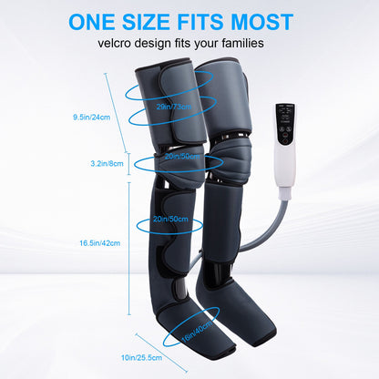 Leg Air Compression Massager with Heat, Foot and Calf Thigh Massage, 3 Modes and 3 Heating, Circulation Compression Boots Gift for Women, Wife, Mom