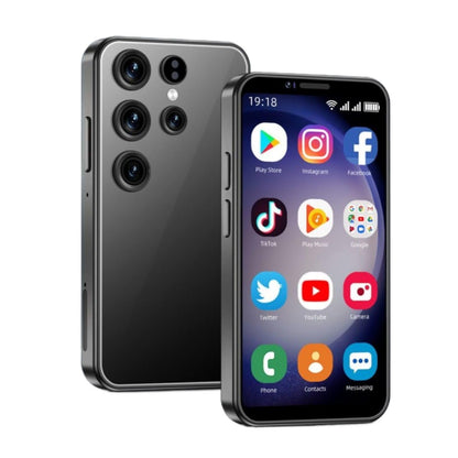 3G Mini Smartphone 3.5 Inch Android 10 Dual Sim 4GB+64GB Memory Face ID Premium Child Phone with WiFi Bluetooth for Kids Student Pocket Cellphone, Black