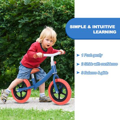 Balance Bike for Kids, Lightweight Toddler Bike with Adjustable Seat Comfort Handlebar, 10" Toddlers Balance Bike for 1 to 4 Years Old Boys Girls, No Pedal Toddler Bicycle Ride on Toys for Toddlers