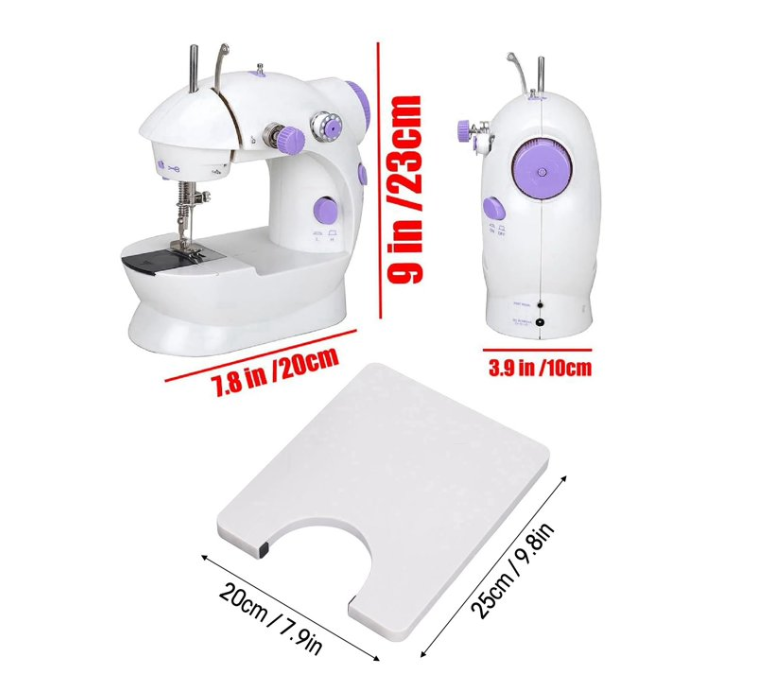 Mini Sewing Machine For Beginner, Dual Speed Portable Sewing Machine With Extension Table, Stitch, Sewing Kit For Household