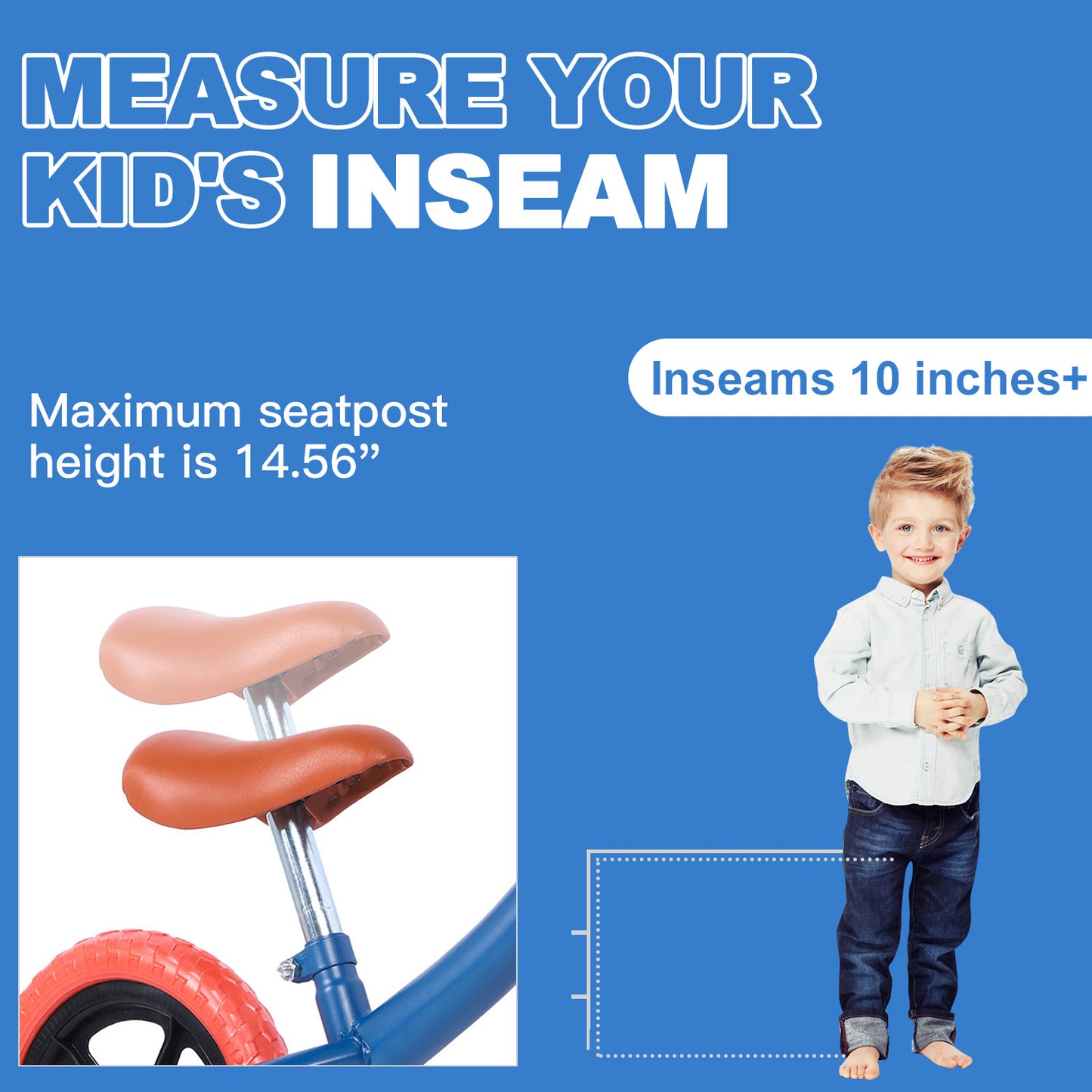 Balance Bike for Kids, Lightweight Toddler Bike with Adjustable Seat Comfort Handlebar, 10" Toddlers Balance Bike for 1 to 4 Years Old Boys Girls, No Pedal Toddler Bicycle Ride on Toys for Toddlers