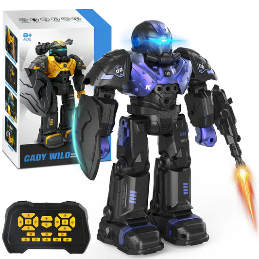 Kids RC Robot Toy, Smart Robot with Talking, Singing, Dancing, Interactive Touch Sensor and Programmable actions, Remote Control Toys for Kids ages 3-12 ,Purple